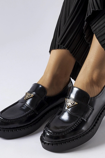 Sorte loafers til kvinder Milne 2