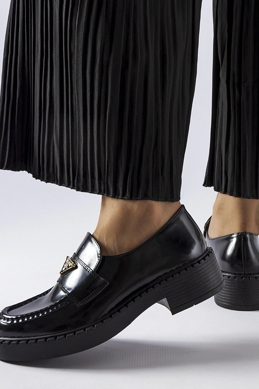 Sorte loafers til kvinder Milne Sorte loafers til kvinder Milne