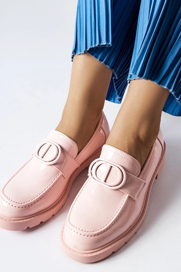 Pink Laklæder Scranton Loafers 2