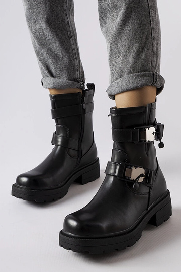 Sorte chunky Enrico støvler