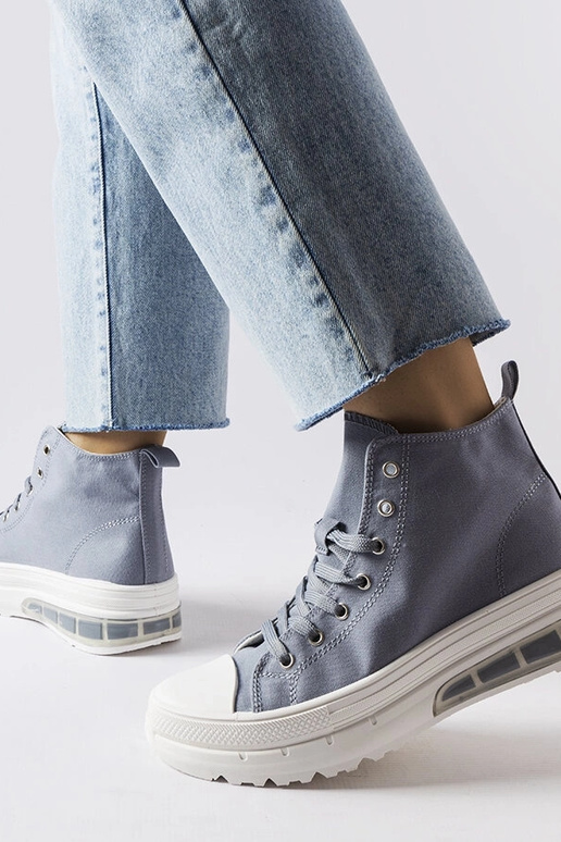 Stille Grå High Top Sneakers