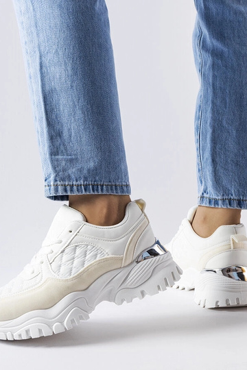 Witte sportschoenen met...