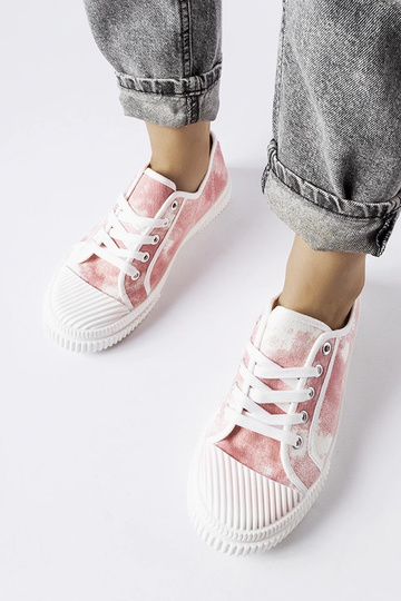 Clavet Pink Washed Sneakers
