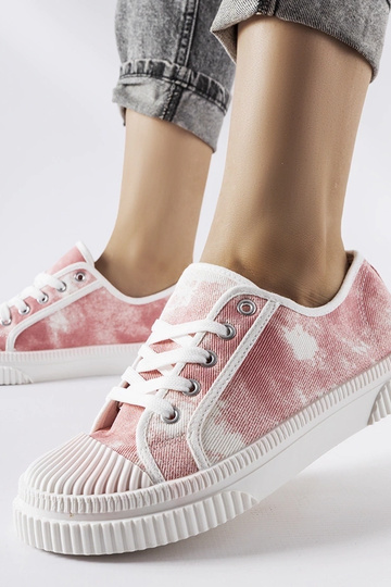 Clavet Pink Washed Sneakers 2