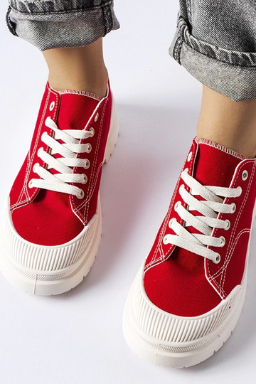 Nassar Red Stof Sneakers 2