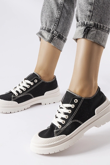 Sorte Nassar canvas sneakers 2