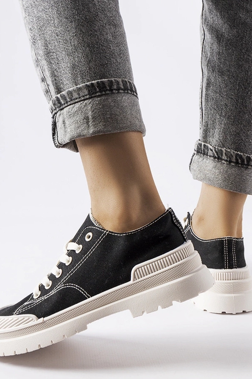 Sorte Nassar canvas sneakers Sorte Nassar canvas sneakers