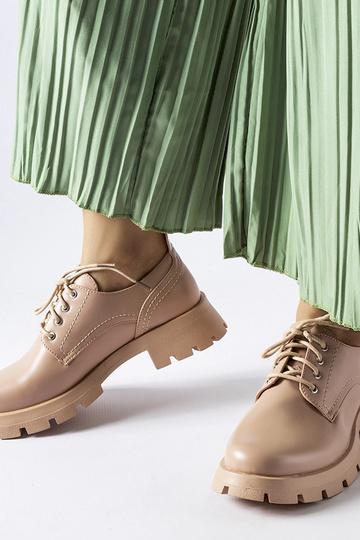 Beige Charleston sko med...
