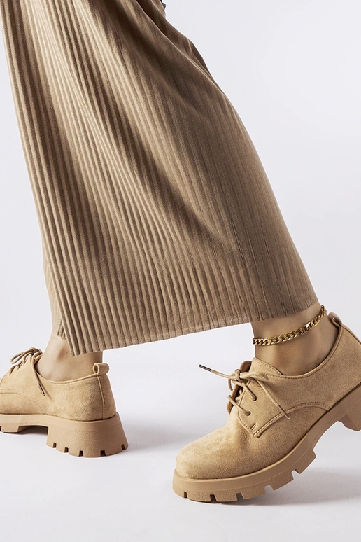 Bruine instappers op massieve zool,...