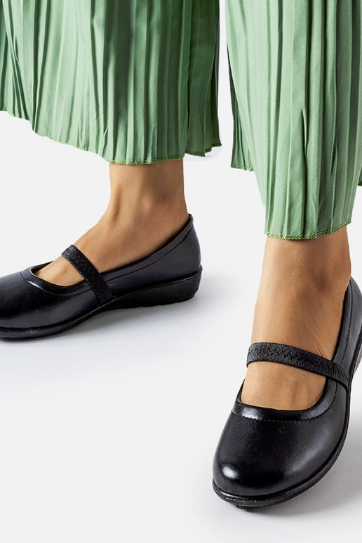 Oakland sorte elastiske ballet flade Oakland sorte elastiske ballet flade