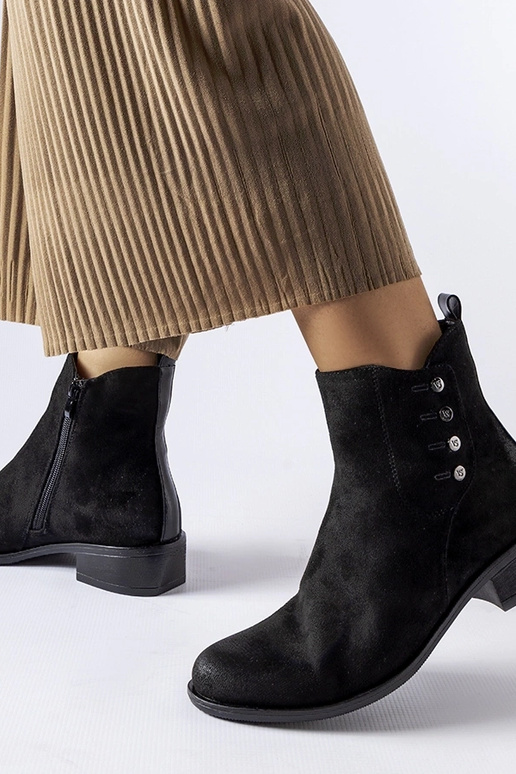 Sorte Decorah flade ankelstøvler