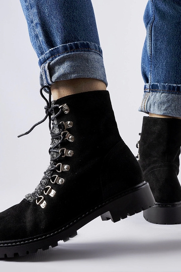 Sort Hayed ankelstøvler i...