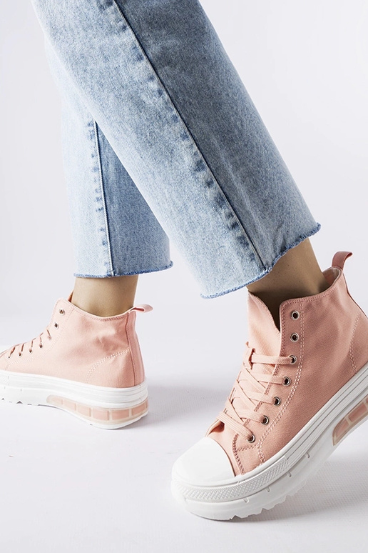 Stille Pink High Top Sneakers