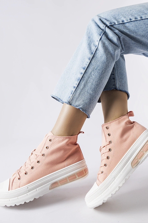 Stille Pink High Top Sneakers