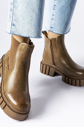 Brune platformankelstøvler... 2