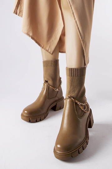 Brune ankelstøvler med...