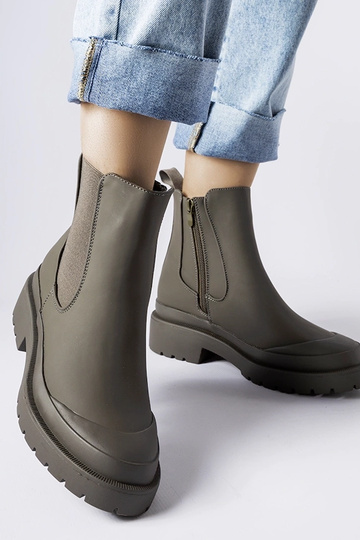 Grønne dameankelstøvler Detis