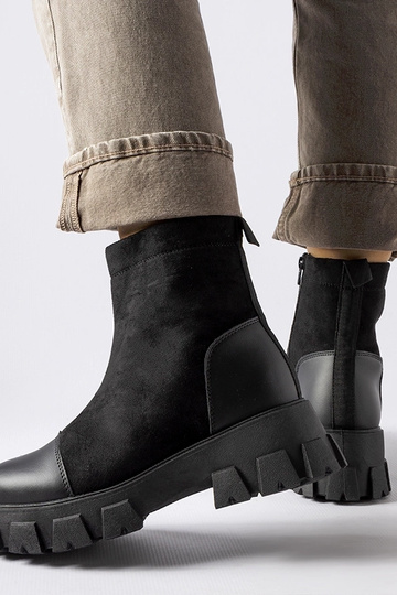 Zwarte kunstsuede... 2