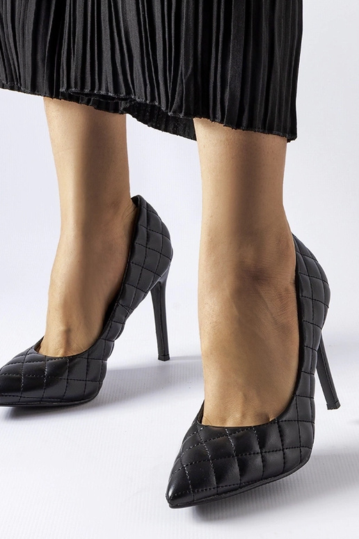 Sorte Valtina Quiltede hæle Sorte Valtina Quiltede hæle