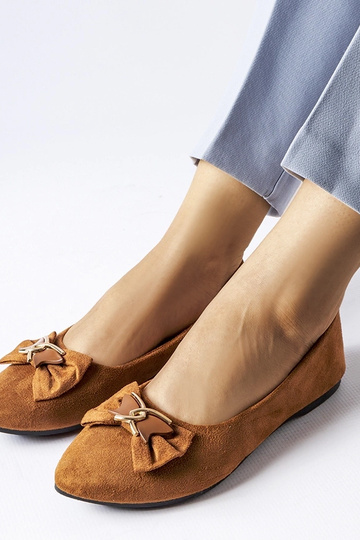 Jette Brown Ballerina med...