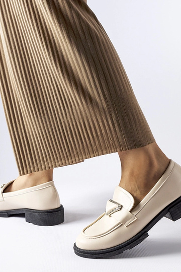 Beige mokkasiner dekoreret... 2