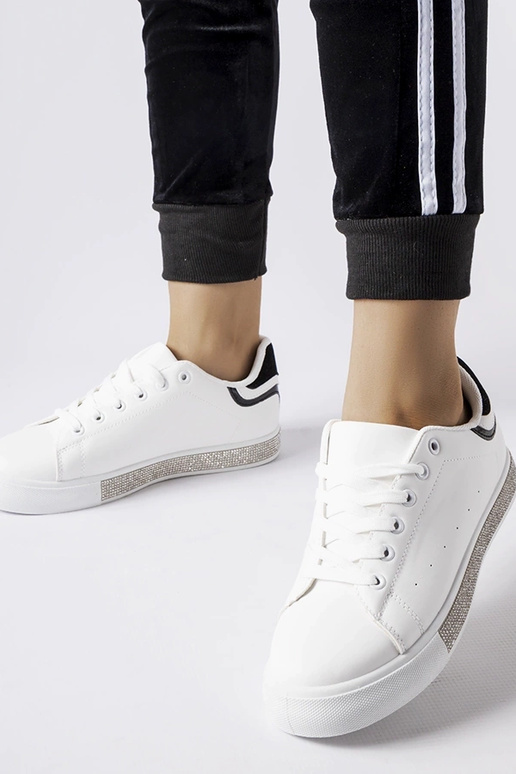 Sort og hvid Dina zirkon sneakers