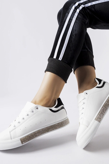 Sort og hvid Dina zirkon sneakers 2