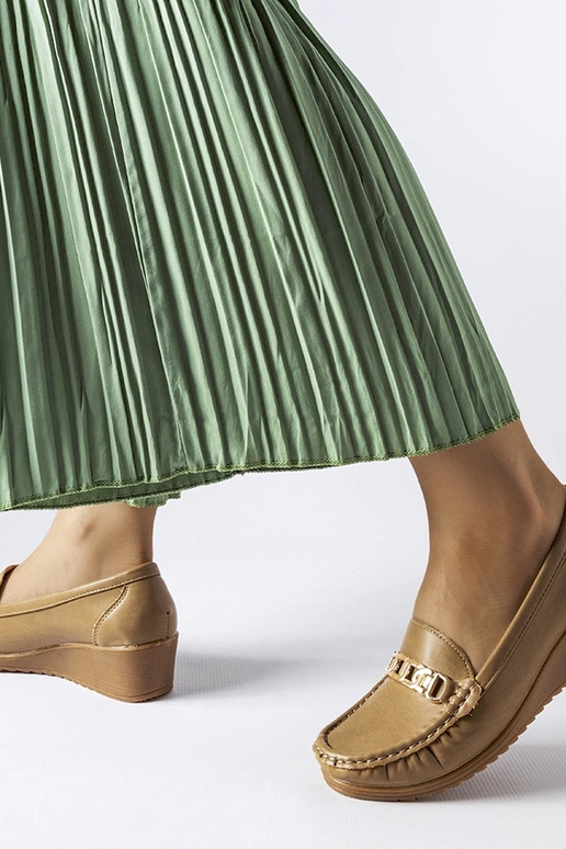 Brune loafers med kilespænde fra Lerino Brune loafers med kilespænde fra Lerino