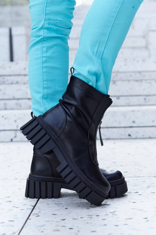 Sorte isolerede ankelstøvler med...