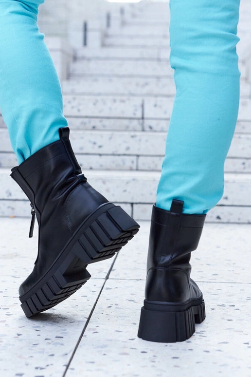 Sorte isolerede ankelstøvler med...