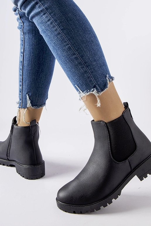 Zwarte klassieke vrijetijdsschoenen...