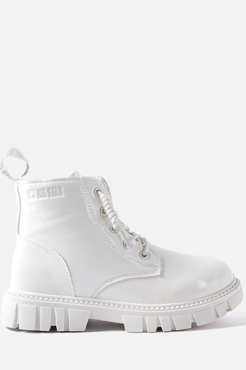 Witte lakleren ankle boots, „Big Star MM374142"