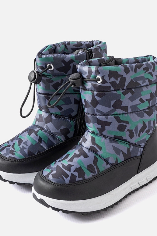 Zwart-grijze winterlaarzen, „Big Star...