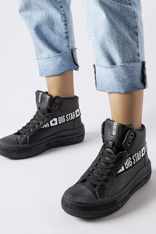 Sorte isolerede sneakers Big Star...