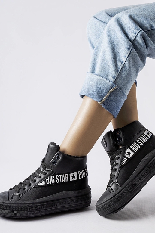 Sorte isolerede sneakers Big Star...