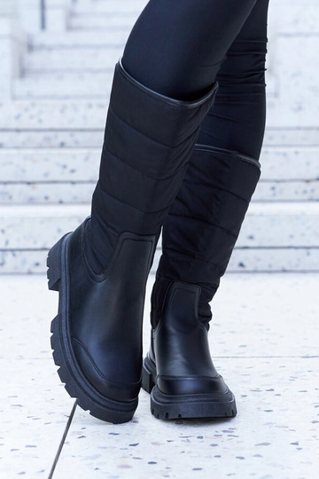 Sorte isolerede snestøvler...