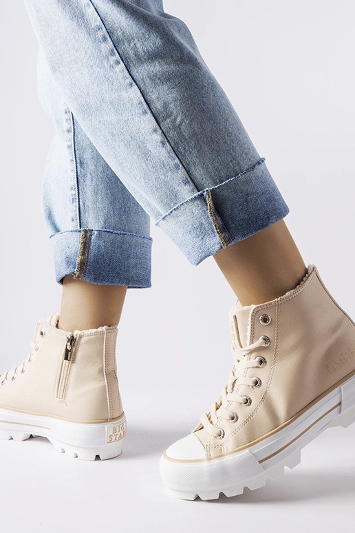 Beige isolerede sneakers Big Star...