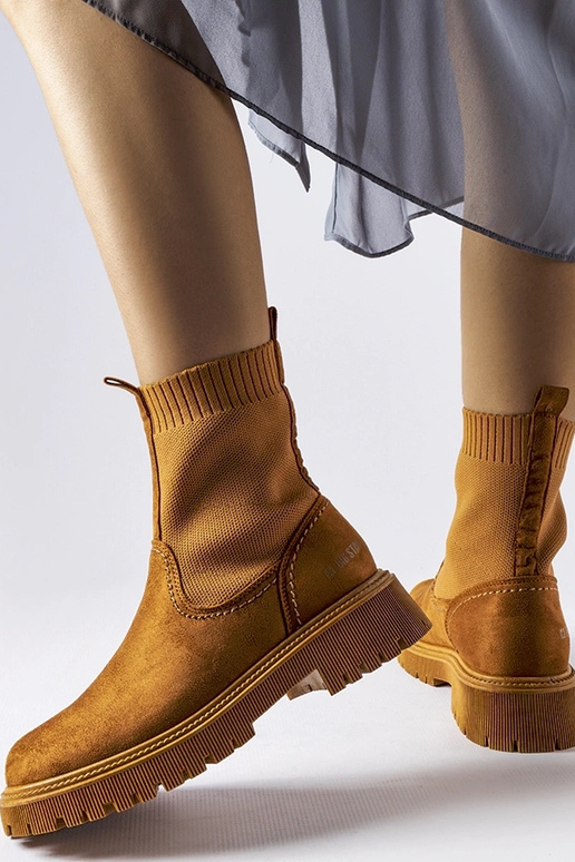 Bruine kunstsuede schoenen Big Star...