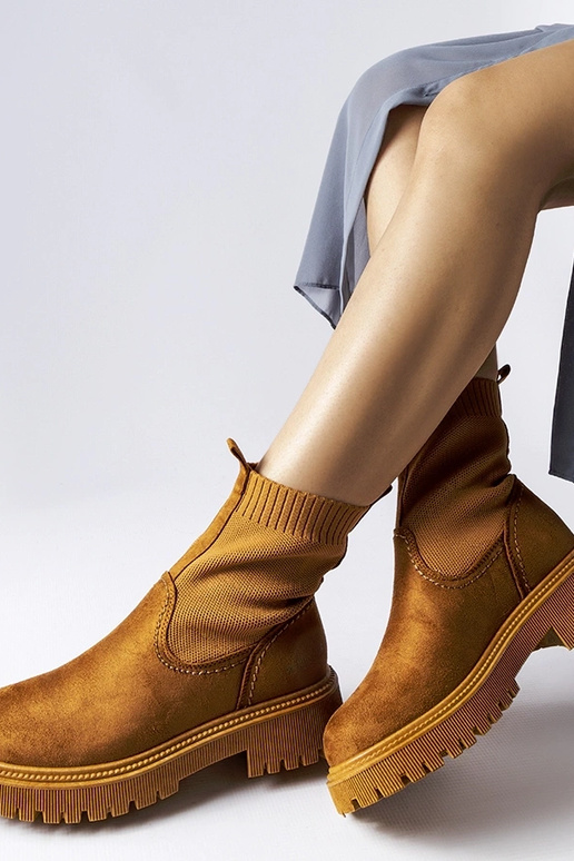 Bruine kunstsuede schoenen Big Star...