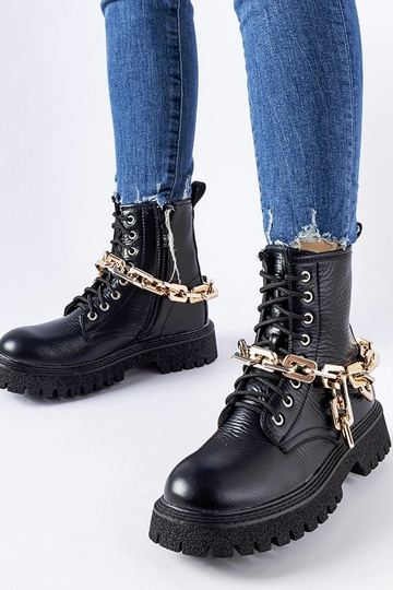 Sorte bowlingkædestøvler 2