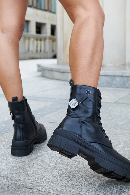 Sorte isolerede støvler med Saavedra...