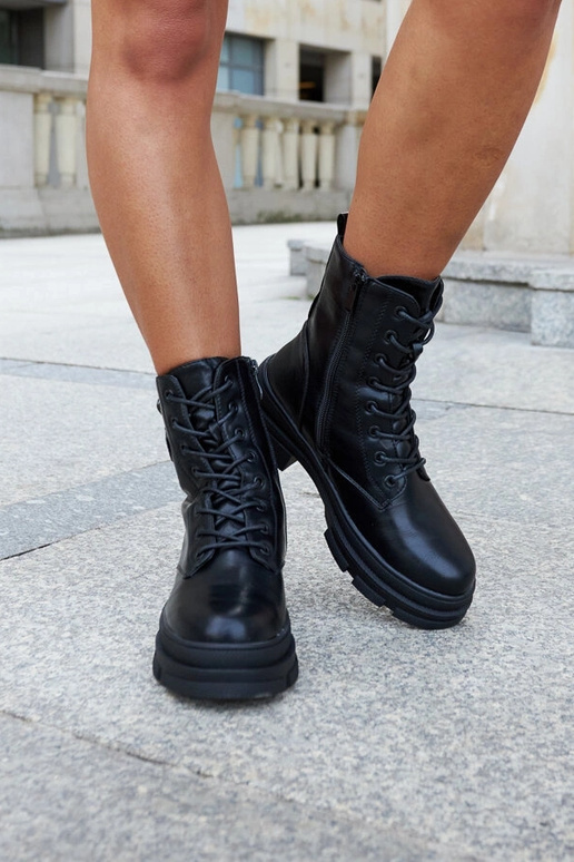 Sorte isolerede støvler med Saavedra...