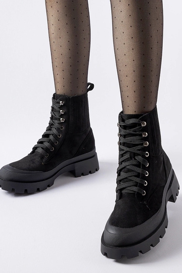 Zwarte Orson kunstsuede...