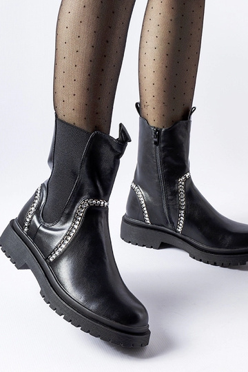 Sorte ankelstøvler...