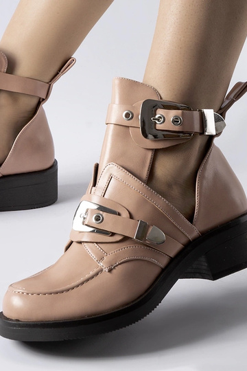 Pink ankelstøvler med...