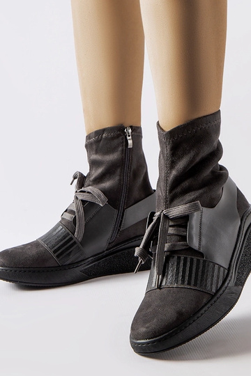 Grå Spoleto strømpestøvler...