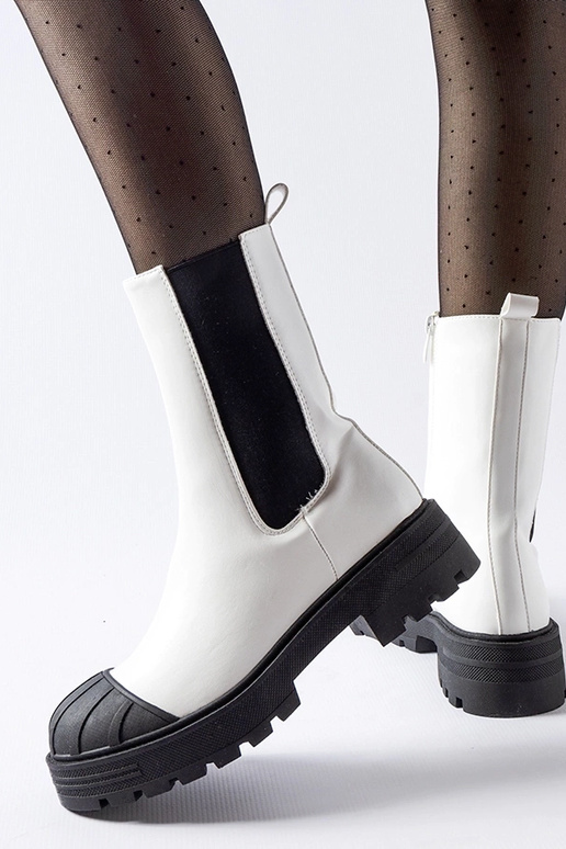 Witte klassieke winter boots,...