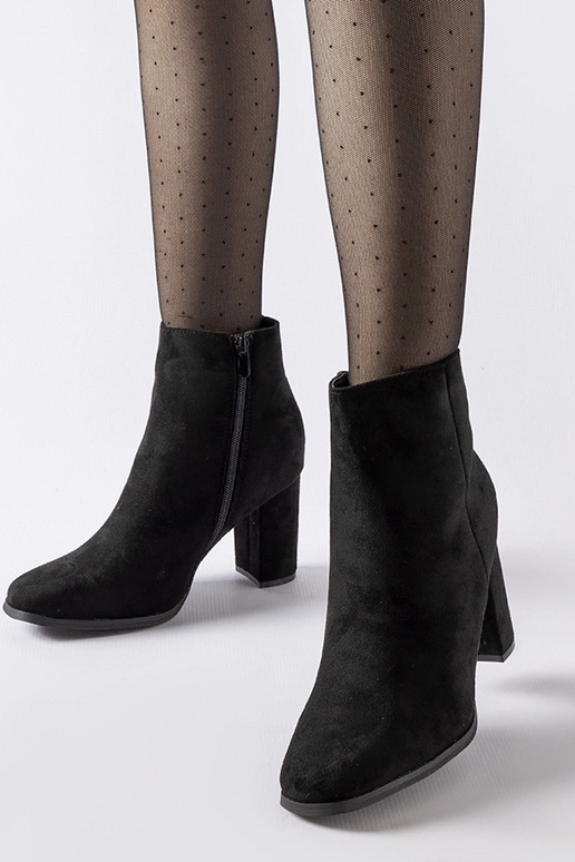 Sorte Torricelli ankelstøvler med hæl