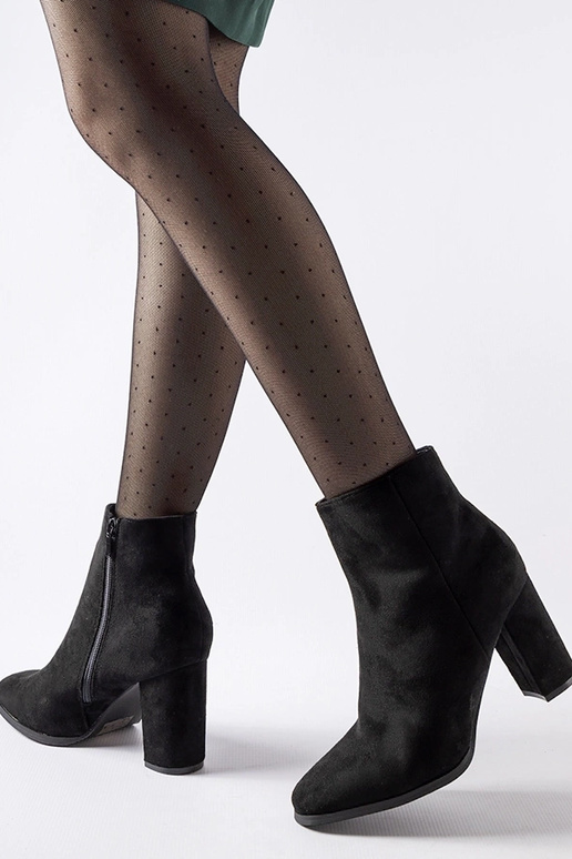 Sorte Torricelli ankelstøvler med hæl