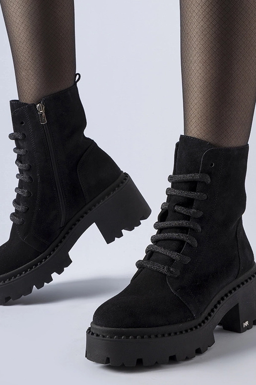 Zwarte winter trekking schoenen met...